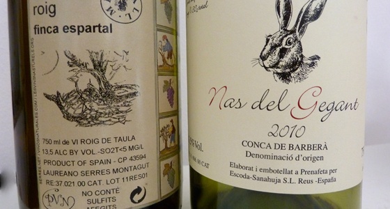 Semaine avec des bouteilles de vins naturels