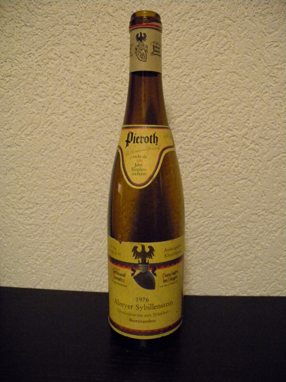Alzeyer Sybillenstein Beerenauslese 1976 de Ferdinand Pieroth