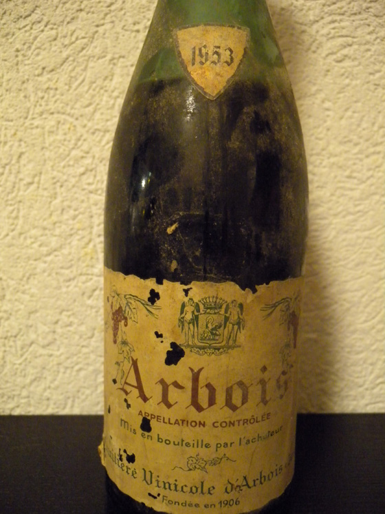 Arbois rouge 1953 de la fruitière vinicole d'Arbois