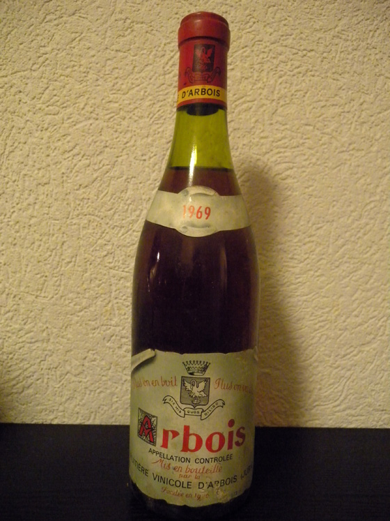 Arbois rouge 1969 de la Fruitière Vinicole d'Arbois