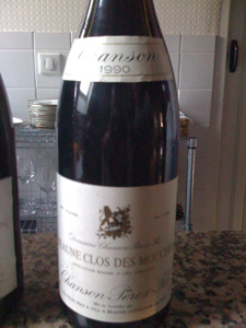 Beaune Clos des Mouches 1990 de Chanson Père & Fils