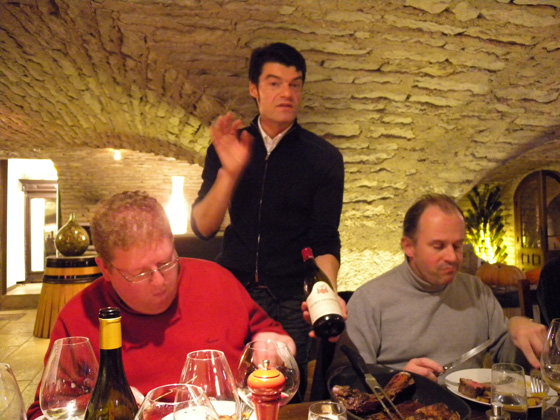 Benoît, Fabrizio et Patrick en plein repas