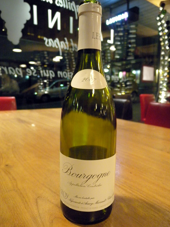 Bourgogne blanc 2007 - Maison Leroy