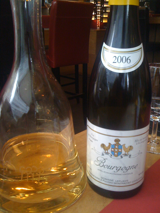 Bourgogne blanc du domaine Leflaive 2006