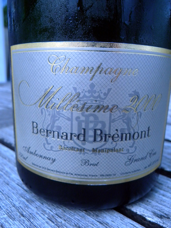 Champagne millésime 2000 de Bernard Brémont