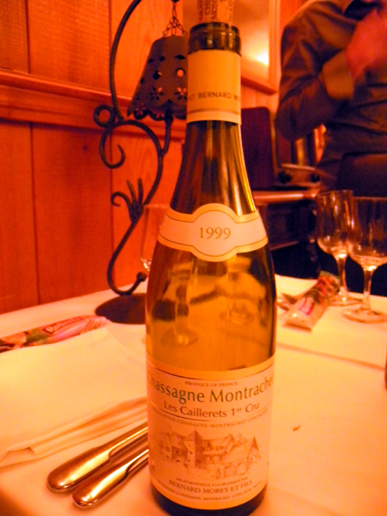 Chassagne-Montrachet Les Caillerets 1er cru 1999 de Bernard Moret