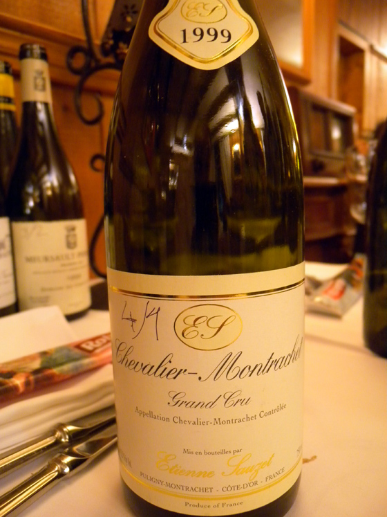 Chevalier-Montrachet Grand Cru 1999 d'Etienne Sauzet