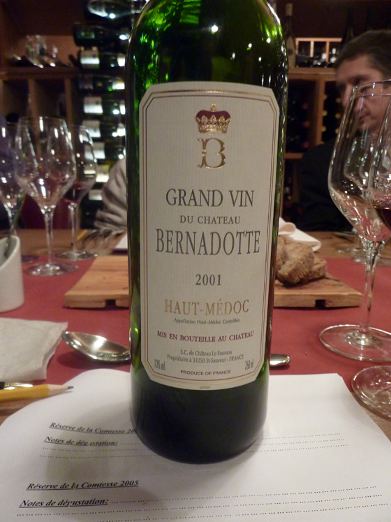 Château Bernadotte 2001