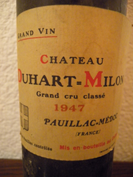 Château Duart-Milon 1947 étiquette
