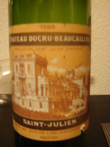 Château Ducru-Beaucaillou 1986