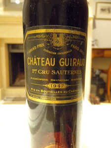 Château Guiraud 1947 étiquette