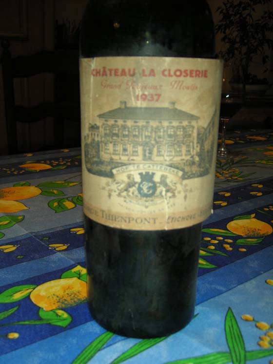 Château La Closerie 1937