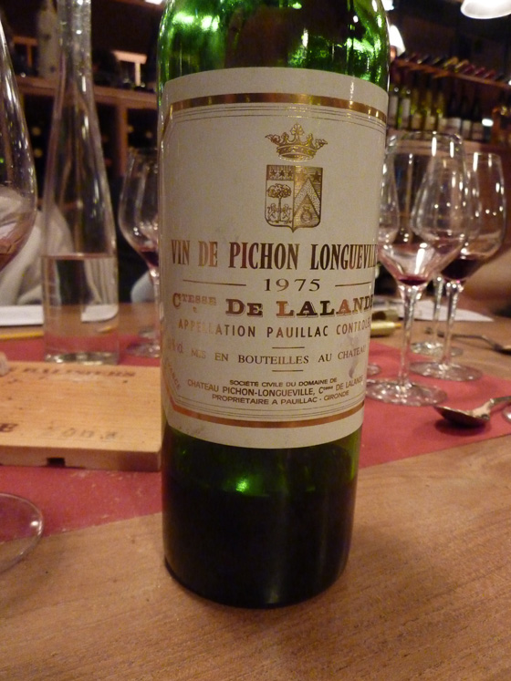 Château Pichon Longueville Comtesse de Lalande 1975