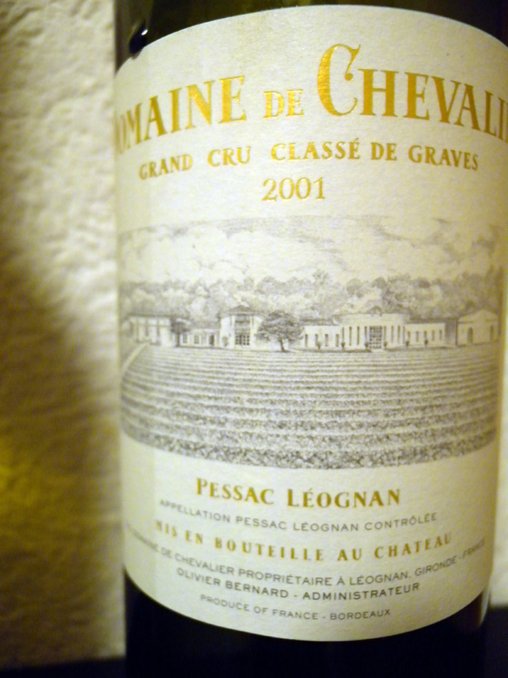 Domaine de Chevalier blanc 2001