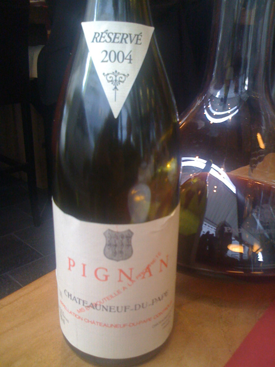 Châteauneuf du Pape Pignan 2004