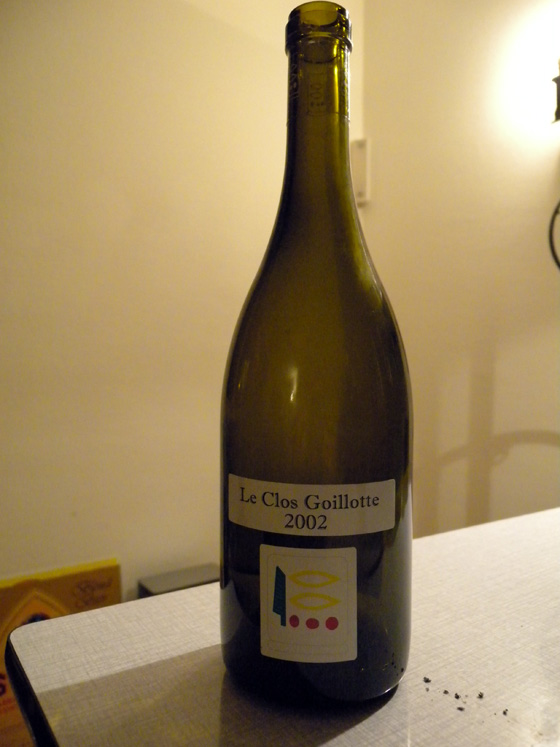 Clos Goillotte 2002 du domaine Prieuré-Roch