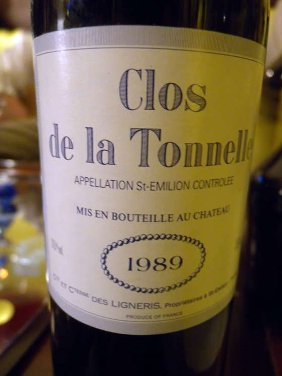 Clos de la Tournelle 1989