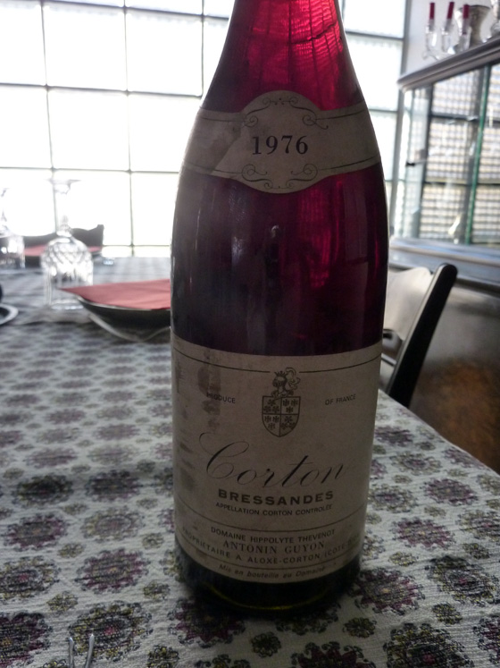 Corton Bressandes 1976 d'Antonin Guyon