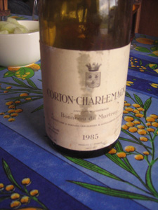 Corton-charlemagne Bonneau du Martray 1985
