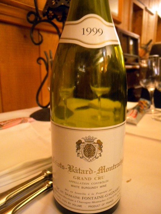 Criots-Bâtard-Montrachet Grand Cru 1999 du Domaine Fontaine-Gagnard
