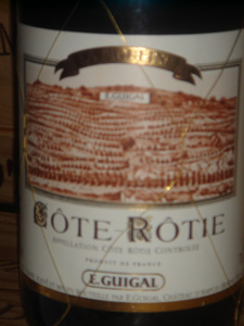 Côte Rôtie La Mouline de Guigal 1999 étiquette