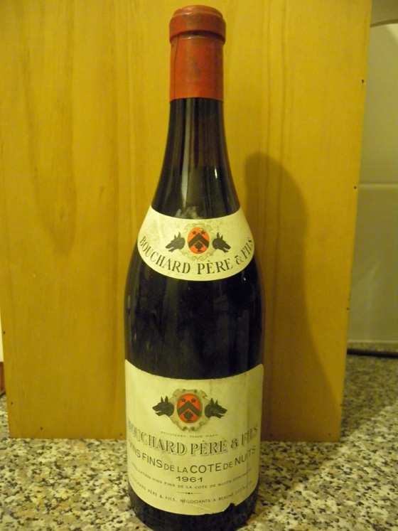 Côte de Nuits 1961 de la maison Bouchard