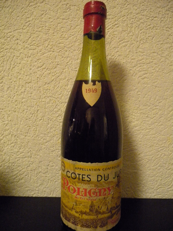 Côtes du Jura Poligny rouge 1949 de Louis Cartier