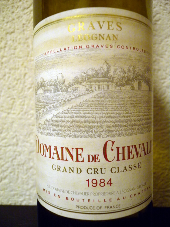 Domaine de Chevalier blanc 1984