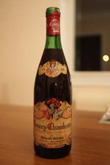 Gevrey Chambertin 1969 domaine Saladin