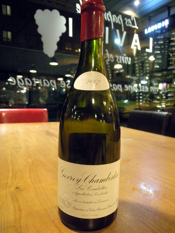 Gevrey-Chambertin 1er cru Les Combottes 2007 - Domaine Leroy