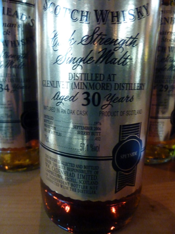 Glenlivet Cadenhead's Chairman stock 30 y