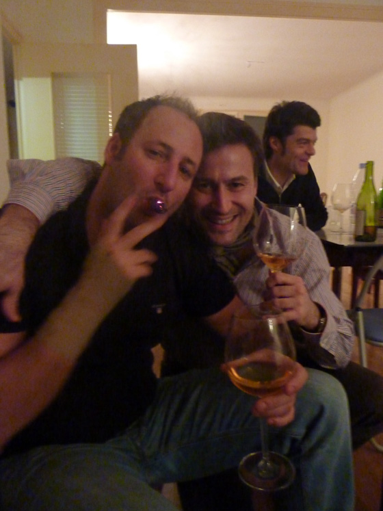 Laurent et Benjamin pendant la dégustation du Dom Pérignon