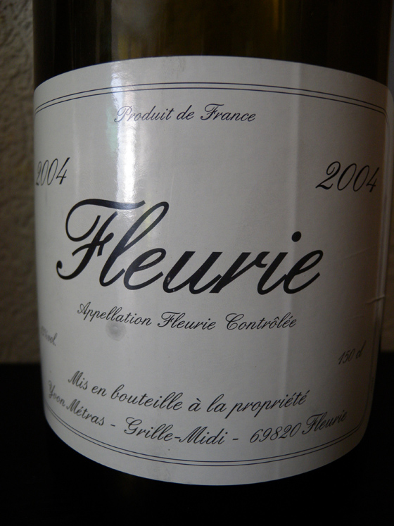 Magnum de Fleurie 2004 d'Yvon Métras