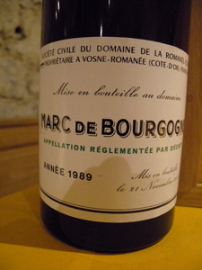 Marc de Bourgogne DRC 1989