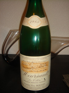 Meursault Les Tillets 1985 de Guy Roulot