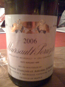 Meursault-Poruzot 2006 de Françoise et Antoine Jobard