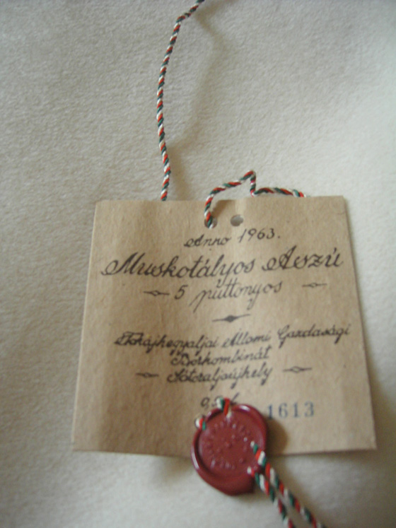 Muskotalyos Aszu 5 Puttonyos 1963