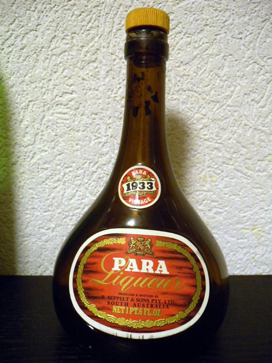 Para liqueur vintage 1933 de Seppelt & Sons