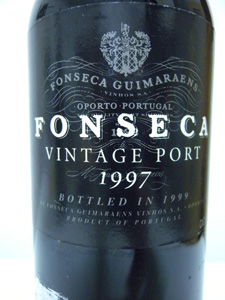 Porto Fonseca vintage port 1997 étiquette
