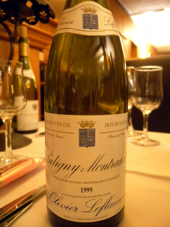 Puligny-Montrachet 1999 d'Olivier Leflaive