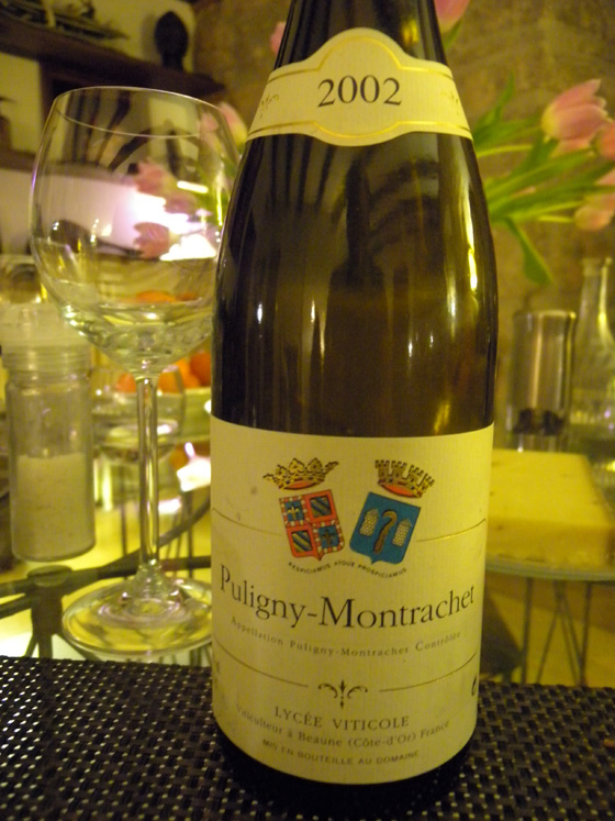 Puligny-Montrachet 2002 du Lycée Viticole