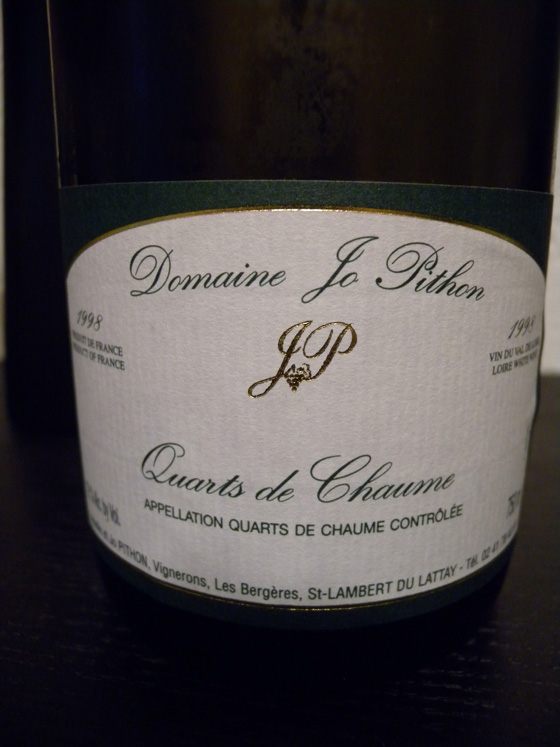 Quarts de Chaume  1998 du domaine Jo Pithon