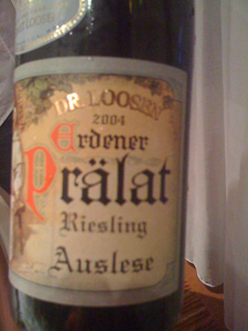 Riesling Auslese 2004 du Dr Loosen