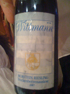 Riesling TBA 2007 de Wittman