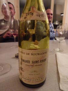 Romanée St Vivant 1976 de Grangerie