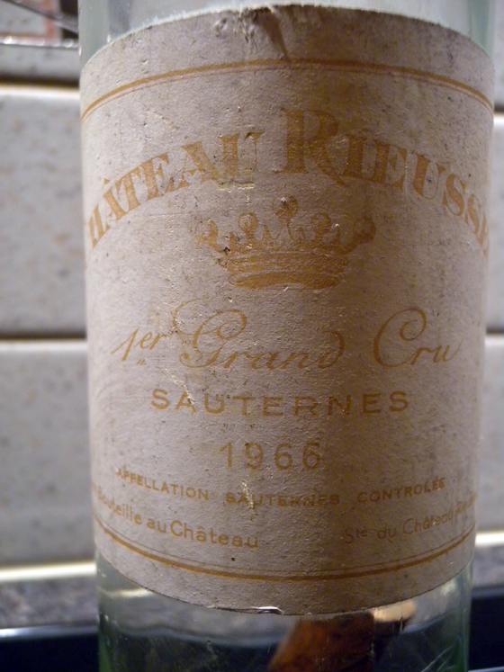 Sauternes Château Rieussec 1966