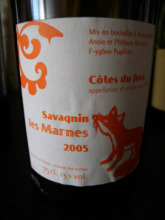 Savagnin Les Marnes 2005 de Philippe Bornard