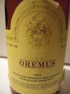 Tokaji Oremus 1983