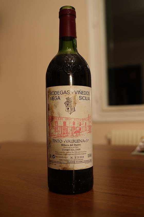 Vega Sicilia Tinto Valbuena 5 cosecha 1996