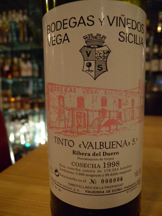 Vega Sicilia Valbuena 5° 1998